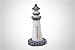 Thermometer, Lighthouse, Distr White/Navy15X7Cm