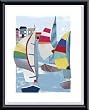 Art Poster Metal Framed Print - Summer Sail II - Artist: Kate Rowley- Poster Size: 11 X 14