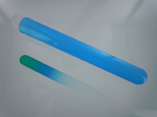 Crystal Glass, Green/Blue Small, (3.5