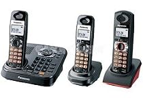 Panasonic KX-TG9348T DECT 6.0 Expandable Digital Cordless Answering System - 2 Handsets Plus 1 Drop & Splash Resistant Handset