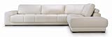 Designer Pasadena Italian Leather Corner Sofa Chaise Suite