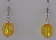 Amber Gem Cut Globes Earrings