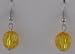 Amber Gem Cut Globes Earrings