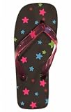 Black w/ Multi Stars Thong Sandals by Jamaican Style® - Women s Swimsuit Plus Size Swimsuits