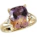 PRE-HOLIDAY SALE!!! 10% OFF 14K Yellow Gold Ametrine and Diamond Ring