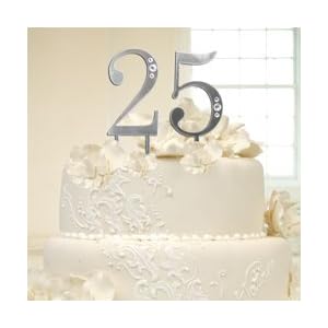 Cake Topper Swarovski Crystal Accents Numbers