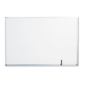 Quartet S537 Quartet Standard Dry-Erase Board, Melamine, 72 x 48, White, Aluminum Frame by Desks