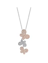 Two Tone Butterfly Necklace