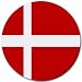 Denmark Flag Round Mouse Pad