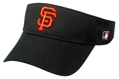 San Francisco Giants Officially Licensed MLB Adjustable Velcro Adult Visor