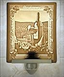  Wine and Cheese  Lithophane Night Light
