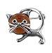 Genuine Brown Amber Cute Cat Brooch Sterling Silver Pin