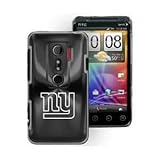 HTC EVO 3D Black Aluminum Plated Hard Back Plastic Case New York Giants