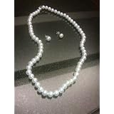 Cultured Freshwater Pearls 6-7mm AAA High-Luster 18inch Necklace Stud Earrings