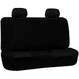 FH-FB051R012 Multifunctional Flat Cloth Bench Seat Covers, Allow 40/60, 60/40, 50/50 Split, Black color
