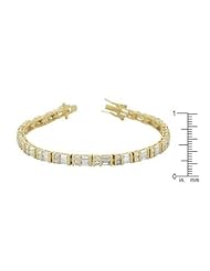 Golden CZ Tennis Bracelet