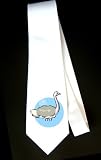 Party Decoration Necktie with ostrich, bird, flightless