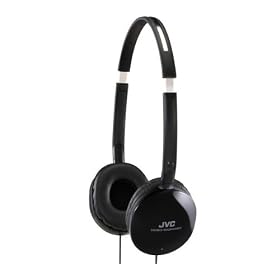 JVC HAS150/BX Flats Headphones for iPad, iPod and iPhone - Black