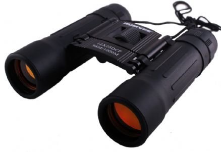 New Humvee 12x25 Binocular Black Built With Quality Anti Reflective Light Rubberized Coating