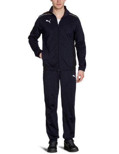 PUMA Herren Trainingsanzug Foundation Poly, new navy-black, L, 653575 06 Preisvergleich