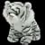 Ty Beanie Babies Teegra The White Tiger