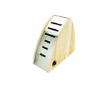 Starfrit Gourmet 80706-001-0000 Lock Block Kitchen Knife Block Natural Finish