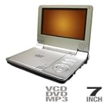 SDVD7014 7-Inch Widescreen Portable DVD Player Silver