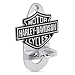 Harley Davidson Wall Mount Bottle Opener. Chrome plated. Bar & Shield logo. Measures 3 7/8" x 2 3/4". Mounting hardware included. 99333-08V