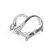 Sterling Silver White CZ Accent Open Heart Shaped Ring