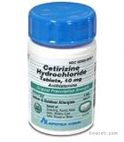 Cetirizine Tabs 5mg 100 TABLET Antihistamines - 2nd Generation Generic Zyrtec