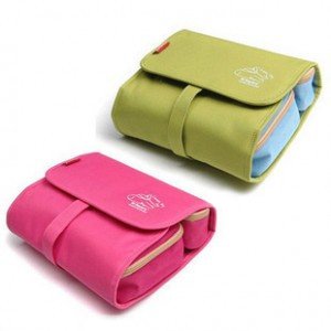 TRAVEL : Travel Cosmetic Bag Fold Compartments