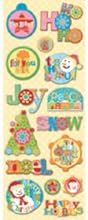 K&Company Merry Christmas Adhesive Chipboard