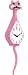 Wagging PINK Cat Tail Pendulum Wall Clock NEW