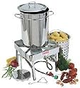 Bayou Classic 1195 Stainless-Steel 32-Quart Turkey-Fryer Kit with Stainless-Steel Burner
