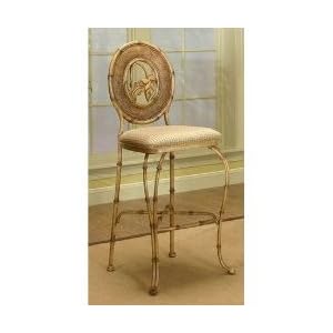 The Hathaway Bar Stool - Set of 2 (Burnished Bamboo) (48H x 21W x 21D) by Cramco, Inc