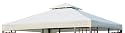 Kurtis Harrington Outdoor Garden Deluxe Gazebo Replacement Canopy - Cream
