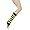 Black/Flo Yellow Stripes (Stirrup)