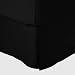 MARRIKAS 300TC Egyptian Cotton QUEEN Bed Skirt SOLID BLACK