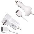 Power Pack (Car Charger & Travel Charger) for Apple iPod Nano 5G (White)