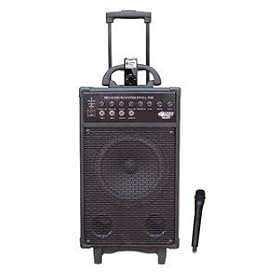 Pyle-Pro PWMA930I 600-Watt VHF Wireless Portable PA System/Echo with iPod Dock