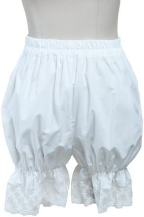 AvaLolita Cute White Cotton Lace Lolita Bloomers, XXL