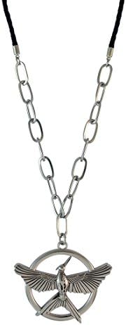 Sarah Mockingjay Pendant Necklace for Men - Silver