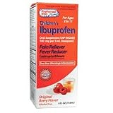 Ibuprofen child oral suspension pain reliever fever reducer, berry flavour for age 2-11 - 4 oz