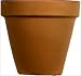 DEROMA 01210FZ Terra Cotta Standard Clay Pot 8