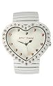Betsey Johnson Women's XOX White Expansion Bracelet Watch #BJ4177