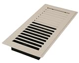 Decor Grates 4 x 10 White Steel Floor Register