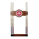 Ohio State University Wood and Mirror Wall Cue Rack