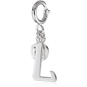 ELLE Jewelry Charms L Initial Sterling Silver Charm