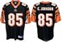 Chad Johnson Cincinnati Bengals #85 Replica Reebok NFL Football Jersey (Black)