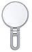 Danielle Magnification Folding Makeup Mirror, Grey, 15X